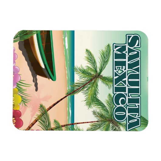 Sayulita Mexico strand poster Magneet (Horizontaal)