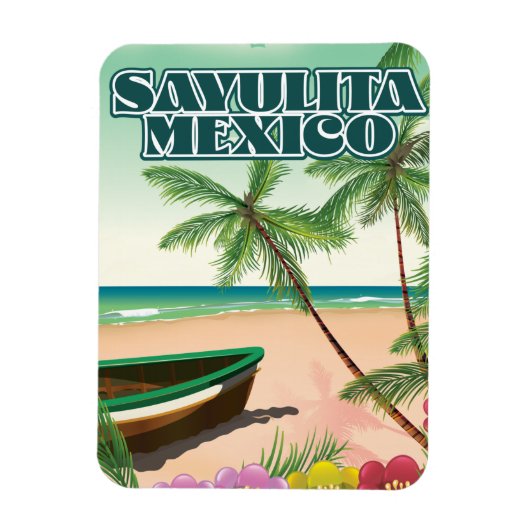 Sayulita Mexico strand poster Magneet (Verticaal)