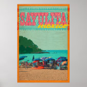Sayulita Mexico  Style Travel Poster (Voorkant)