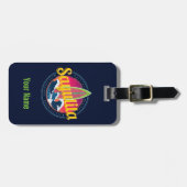Sayulita Mexico Surfer  Wave Sunset Bigwave Bagagelabel (Voorkant horizontaal)