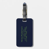 Sayulita Mexico Surfer  Wave Sunset Bigwave Bagagelabel (Achterkant verticaal)