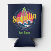 Sayulita Mexico Surfer Wave Sunset Bigwave Blikjeskoeler (Voorkant)