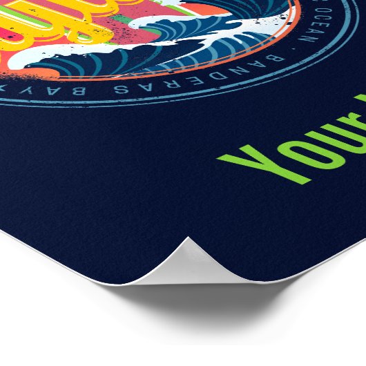 Sayulita Mexico Surfer  Wave Sunset Bigwave Poster (Hoek)