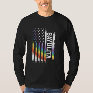 Sayulita Verenigde Staten Verontruste Regenboog VS T-shirt
