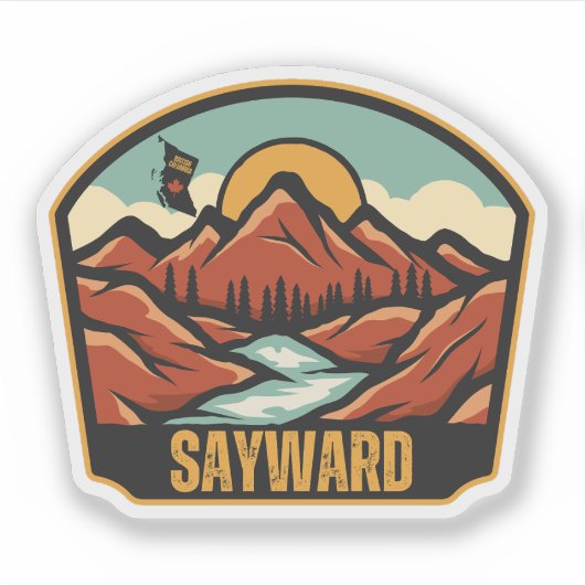 Sayward, Brits-Columbia Sticker (Voorkant)