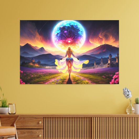 Sayyida Canvas Afdruk (Insitu (Woonkamer))