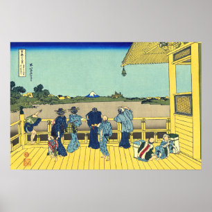 Sazai hal Tempel van Vijfhonderd Rakan Hokusai  Poster