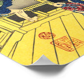 Sazai Hall Tempel van Vijfhonderd Rakan Hokusai Poster (Hoek)