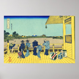 Sazai Hall Tempel van Vijfhonderd Rakan Hokusai Poster