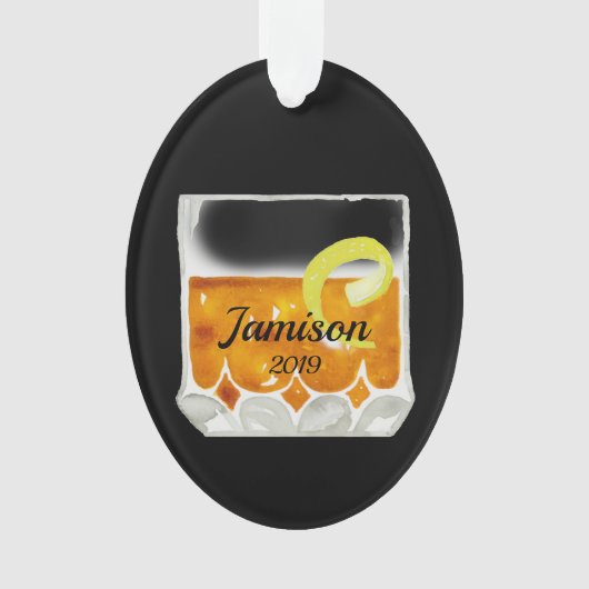 Sazerac Cocktail Personaliseerd Ornament (voorkant)