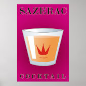 Sazerac Cocktail Poster (Voorkant)