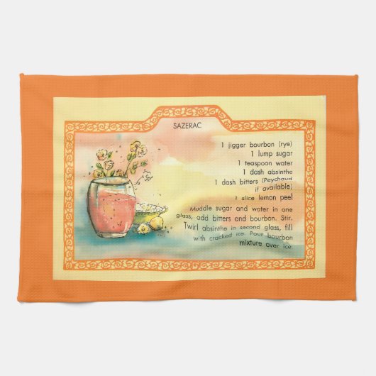 Sazerac cocktail recept theedoek (Horizontaal)