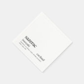 Sazerac Modern Quote Black Typography Cocktail Servet (Hoek)