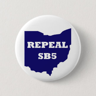 SB5-toets intrekken - blauw Ronde Button 5,7 Cm