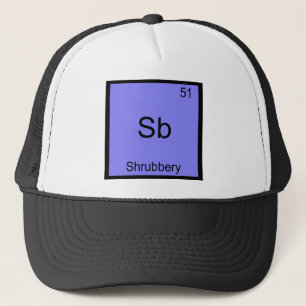 Sb - Heesterschap Grappige Chemie Element Symbool  Trucker Pet