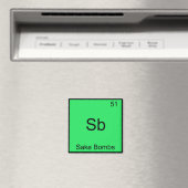 Sb - Sake Bombs Funny Chemistry Element Symbol T-s Magneet (Insitu (Vaatwasser))