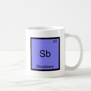 Sb - Schrubberboot Funny Chemistry Element Symbol Koffiemok