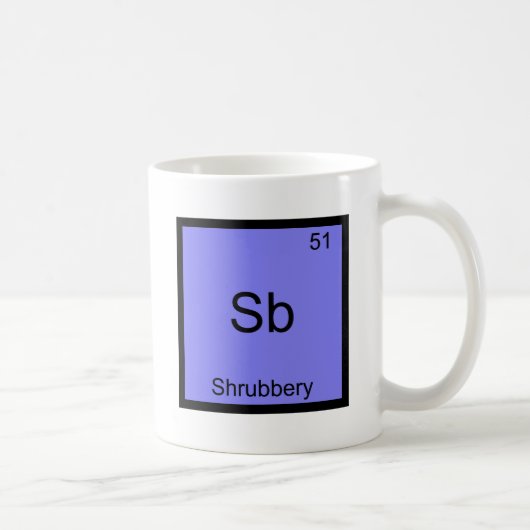 Sb - Schrubberboot Funny Chemistry Element Symbol  Koffiemok (Rechts)