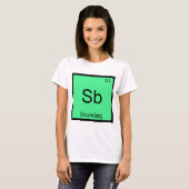 Sb - Scumbag Chemie Elementsymbool Grappige T-shir T-shirt (Voorkant volledig)