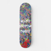 sb trippy rood/wit logo dek skateboard (Voorkant)
