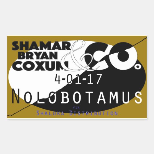 SBC&Co. X Nolobotamus Spring 2017 Release Stickers (Voorkant)