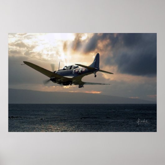 SBD-5 Ononderbroken over de Stille Oceaan Poster (Voorkant)