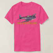 SBD Dauntless WorldII Amerikaanse duikbommenwerper T-shirt (Design voorkant)