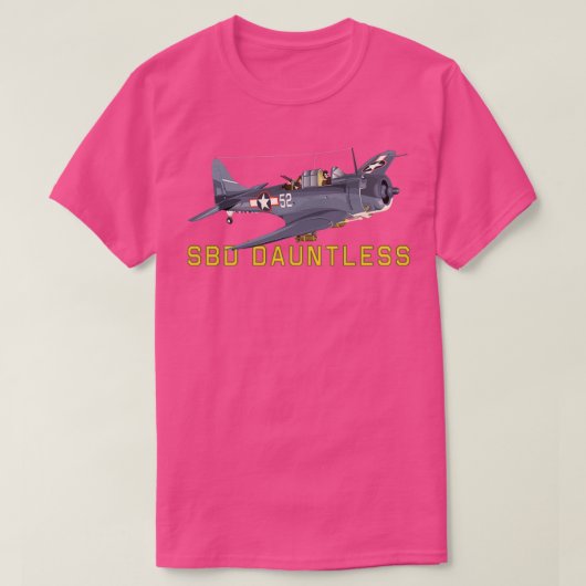 SBD Dauntless WorldII Amerikaanse duikbommenwerper T-shirt (Design voorkant)