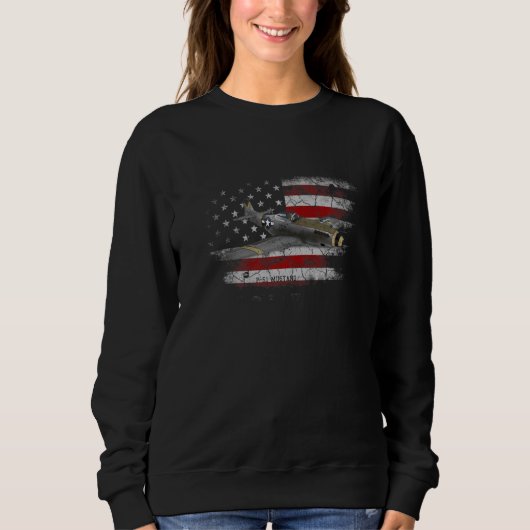 SBD Dauntless WW2 Amerikaanse vlag duikbommenwerpe Trui (Voorkant)