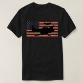 SBD Naadloze WW2 American Flag Dive Bomber Plane T-shirt (Design voorkant)