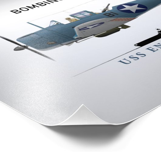 SBD ontelbare duikbomber van Bomber Six (VB-6) Foto Afdruk (Hoek)