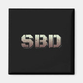 Sbd Squat Bench Deadlift Powerlifting Magneet (Voorkant)