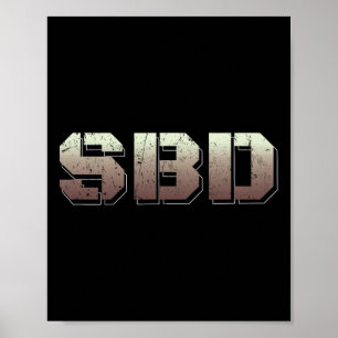 Sbd Squat Bench Deadlift Powerlifting Poster