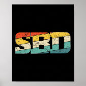 Sbd Squat Bench Deadlift Powerlifting Poster (Voorkant)