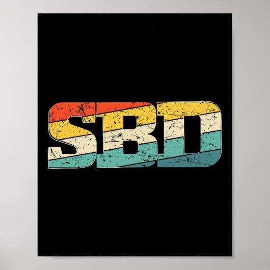 Sbd Squat Bench Deadlift Powerlifting Poster (Voorkant)