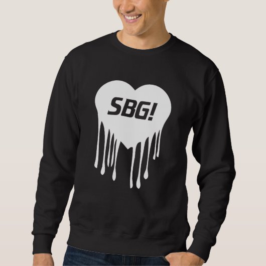 SBG Heart Black Creweck Trui (Voorkant)