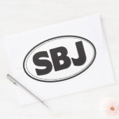 SBJ ovale Sticker (Envelop)