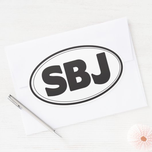 SBJ ovale Sticker (Envelop)