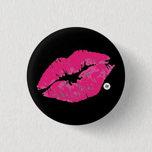 SBM Handtekening Kiss Mini Button Pin (Voorkant)