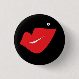 SBM Handtekening Rode Lips Mini Button Pin