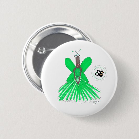 SBM Pseudo Celeb Green Ballgown Mode Button Pin (Voorkant /achterkant)