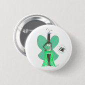 SBM Pseudo Celeb Green Ruffle Mode Button Pin (Voorkant /achterkant)