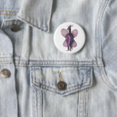 SBM Pseudo Celeb Jr. Runway Feather Mode Pin Ronde Button 5,7 Cm (In situ)