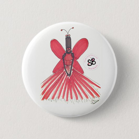 SBM Pseudo Celebrity Ball Gown Mode Button Pin (Voorkant)