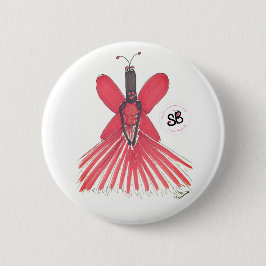 SBM Pseudo Celebrity Ball Gown Mode Button Pin