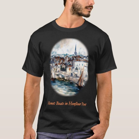 Sboten in de haven van Honfleur T-shirt (Voorkant)