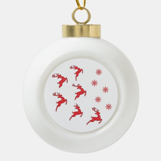 Sbowflake Framed Ball Shape Ornament - Reinders (Voorkant)