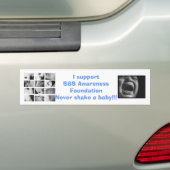 SBS Awareness Foundation bumper sticker (Op auto)