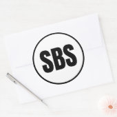 SBS - Steamboot Springs Classic Round Sticker (Envelop)