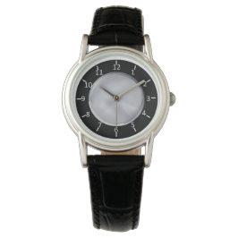 SBS Zwart en Zilver Klassiek Zwart Leder Horloge